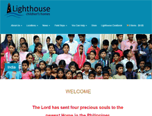 Tablet Screenshot of lighthousechildren.com